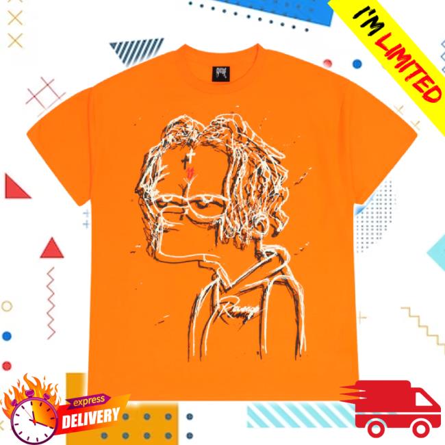 Official Plus Shop Merch Store Revenge X Trippie Redd Bart Hoodie Sweatshirt Orange Plusshop
