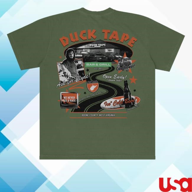 Super Yaki Merch Shop Store Official Jes Sheldon Present Duck Tape Bar & Grill Shirt