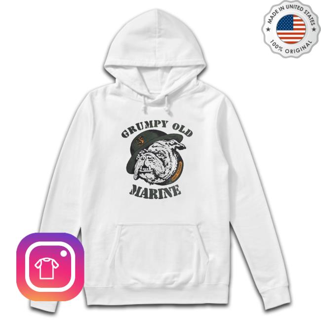 Grumpy Old Marine Bulldog Mascot Crewneck Sweatshirt