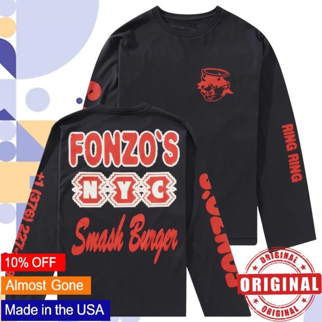 Lofistore Merch Store Fonzo L/S Tee, Navy Blue Hooded Sweatshirt Lofistore Merch Store Fonzo L/S Tee, Navy Blue Crewneck Sweatshirt
