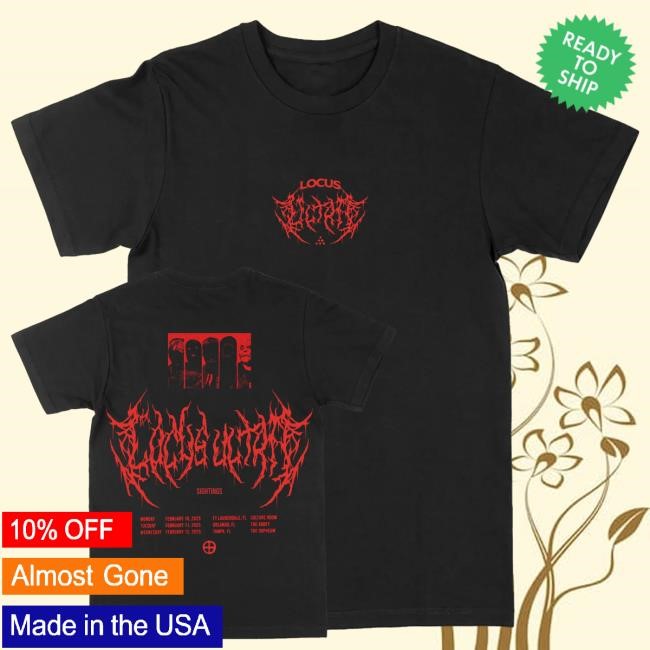 Underoath777 Merch Shop Store Sightings Tour Black Tee