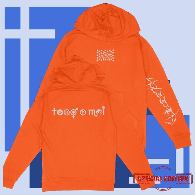 Official Toro Y Moi Merch Stars Hoodie - Orange Shirt