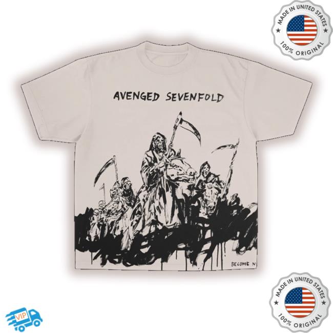 Offical Avenged Sevenfold Merch Become Nothing Tee Shirts