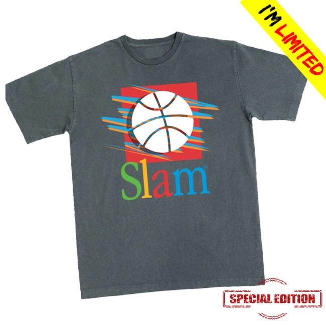 Official Slamgoods Merch Slam Hoop Different Logo Heavy Tee Shirt