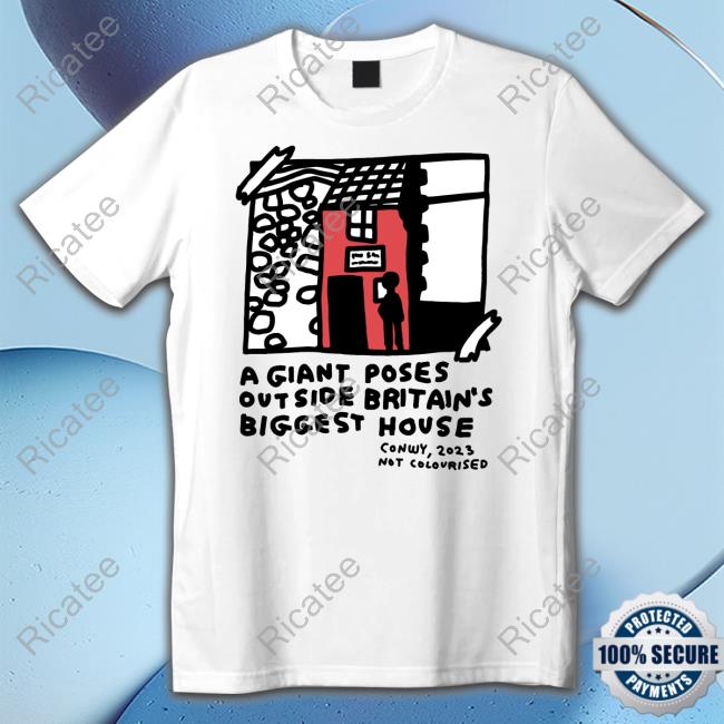 A Giant Poses Outside Britain's Biggest House Shirt