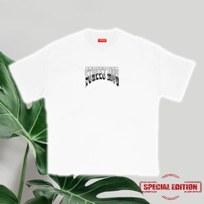Trending Street Mob Records Merch Store Street Mob Old English - White S/S Sweaters Streetmobrecords Shop
