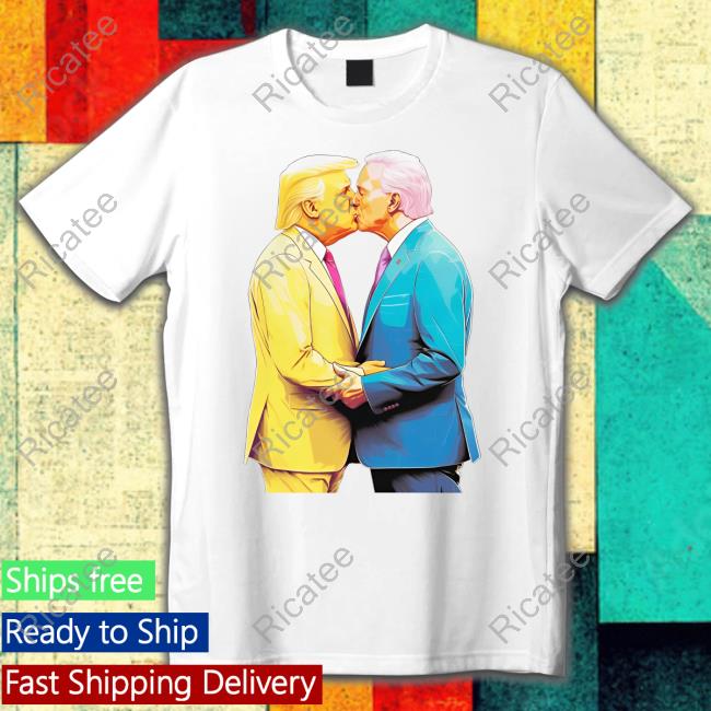 Biden And Trump Kissing Tee Shirt