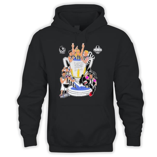 Trending Collingwood 2023 Premiers Adults Grange Cup Montage Hoodie Sweatshirt