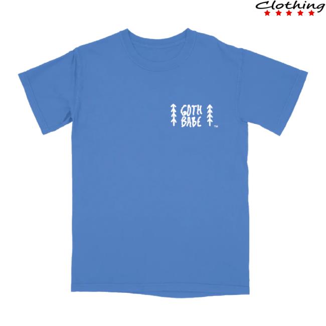 Original Goth Babe Music Merch Store Goth Babe Logo Classic Shirt - Blue Gothbabemusic Shop