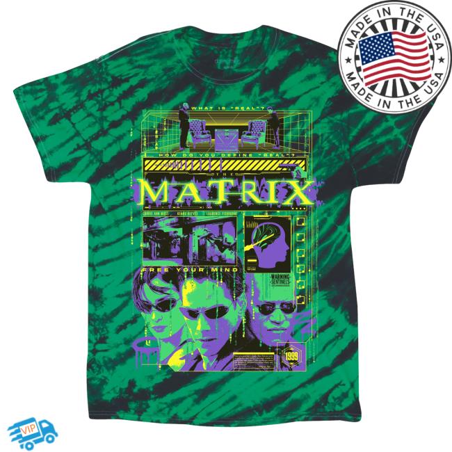 Official Studiohouse Designs The Matrix Tie Dye Tee Electro Magnetic Pulse (Green)