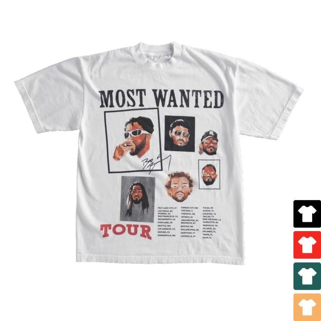 Most Wanted Tour De Bad Bunny Zip Up Hooded Sweatshirt