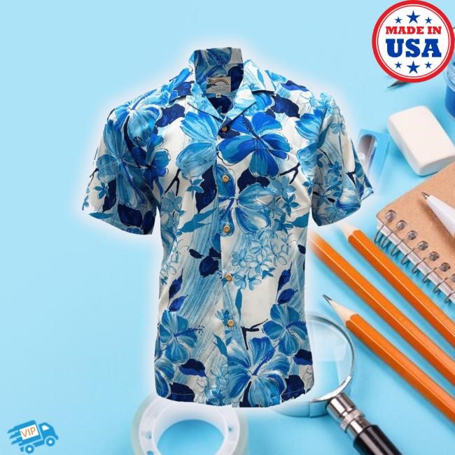 Official Hibiscus Watercolor Aloha Print T-Shirt