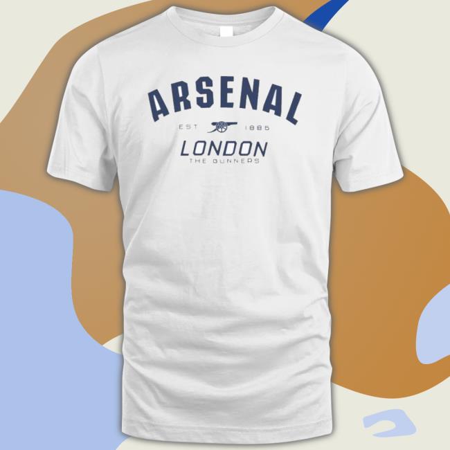 Arsenal Since 1886 White Gunners shirt Arsenal Since 1886 White Gunners shirt