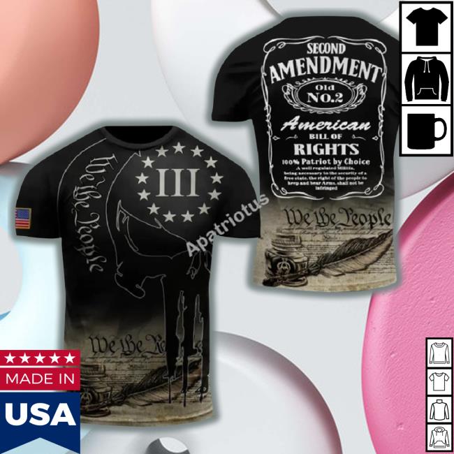 Second Amendment American We The People All Over Print 3D Sweatshirt
