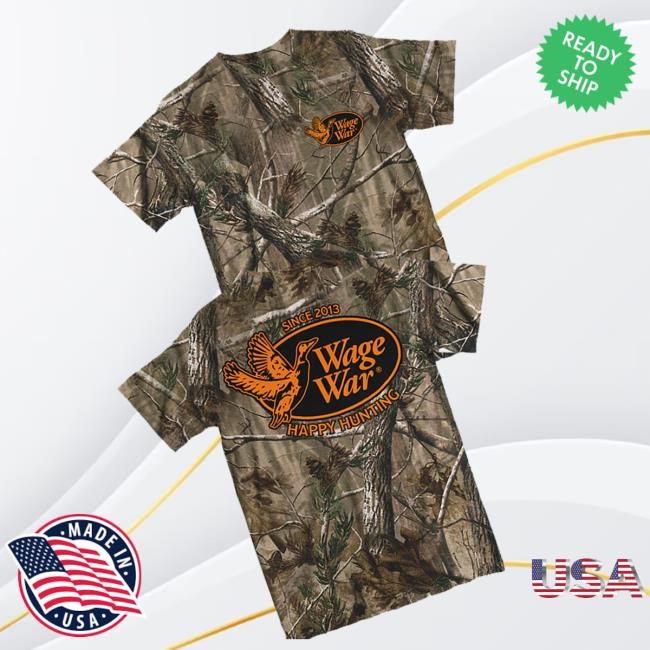Wage War Band Merch Happy Hunting Camo T Shirt