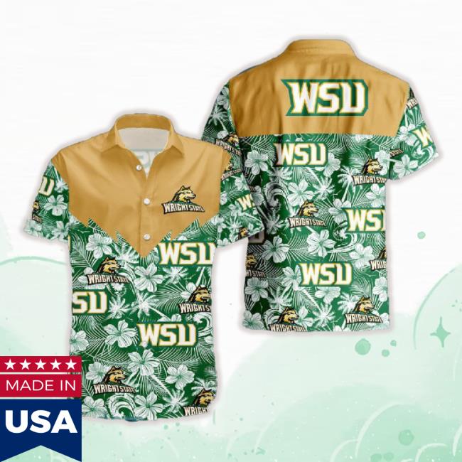 Trending Wright State Raiders 3D Hawaiian Tee Shirt Tropical Seamless Ncaa Summer Beach For Fans Gift
