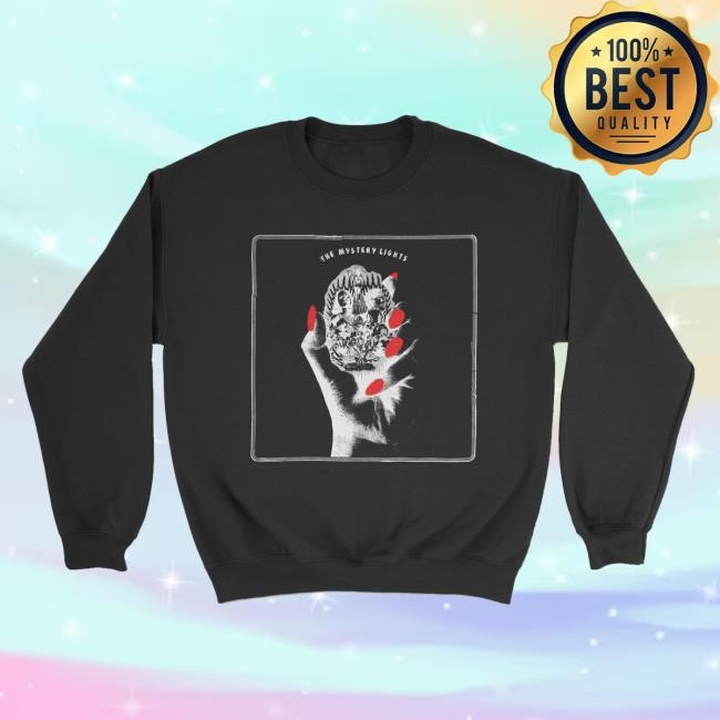Trending Mystery Merch Merch Store Red Nails Hand Crewneck Sweater, Black Crewneck Sweatshirt
