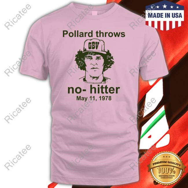 Repeating Cloud Pollard Throws No Hitters May 11 1978 Official Shirt