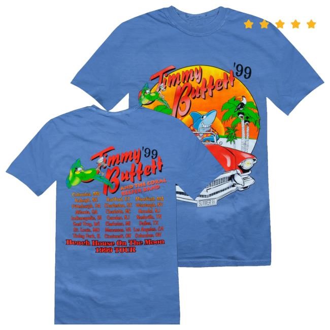 Official Jimmy Buffett Merch Shop Cadillac Summer Shirts