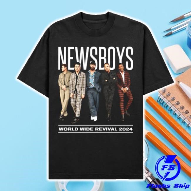 Original World Wide Revival 2024 Tour Hoodie Sweatshirt Newsboys Store Merch