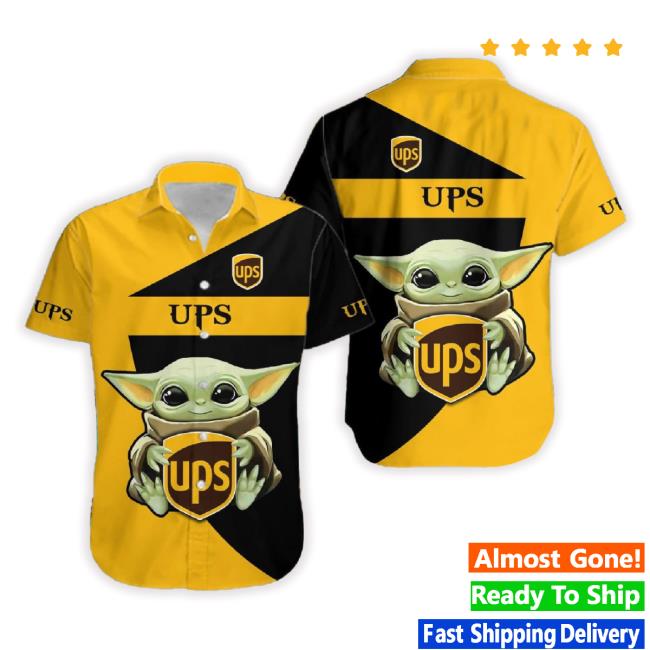 Ups 3D Baby Yoda Hawaiian Shirts Men And Women Gift