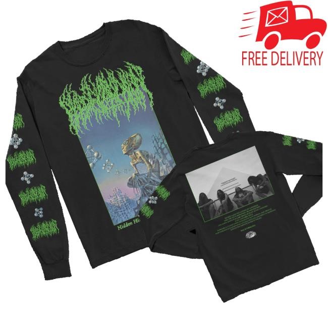 Official Blood Incantation Merch Hidden History Album T-Shirt Black