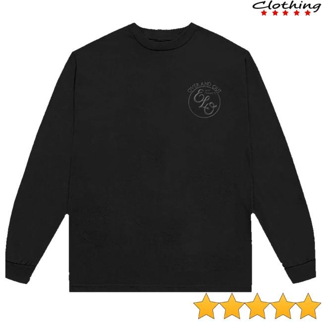 Official Jeff Lynne's Elo Merch Black Long Sleeve T-Shirt Jeff Lynne's Elo Merch Black Long Sleeve Shirt