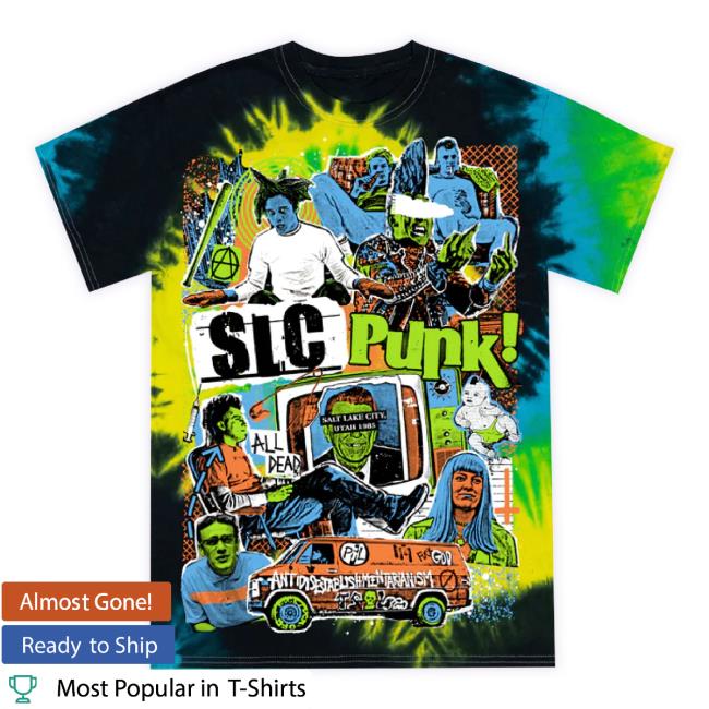 Official Creeporama Shop Slc Punk "Damage 4.0" Tie Dye Sweaters