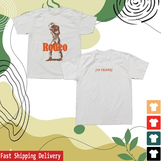 Travis Scott Merch Store Rodeo 10 Years Cowboy Long Sleeve Shirt
