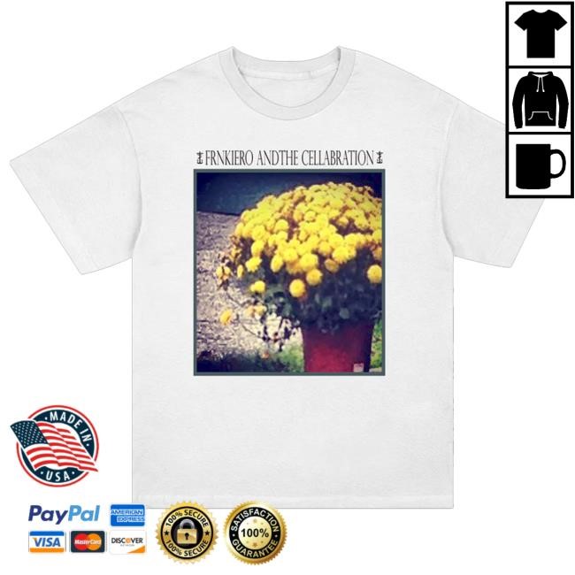 Frank Iero Store Merch Flowers T-Shirt (White) Hooded Sweatshirt