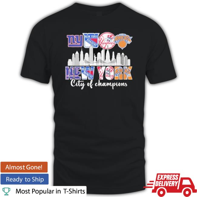 Original New York Giants New York Rangers Yankees Knicks City Of Champions Sweatshirt