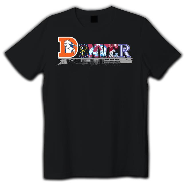 Denver Sports Teams Players Skylines 2023 shirt