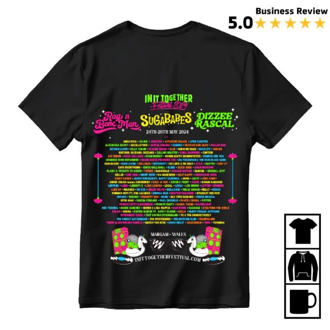Trending 2024 Line Up Hoodie Sweatshirt (Black) Weareescaperecords Merch Store Shop