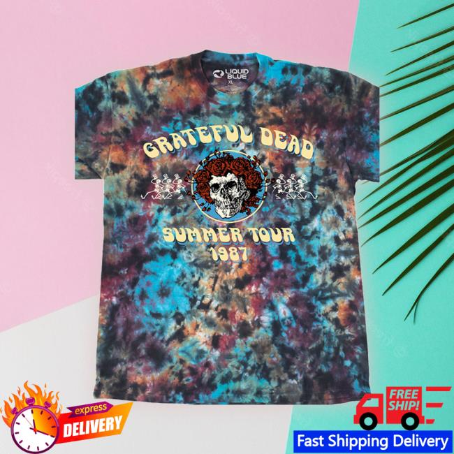 Official Liquidblue Grateful Dead Bertha Summer Tour 87 T-Shirts