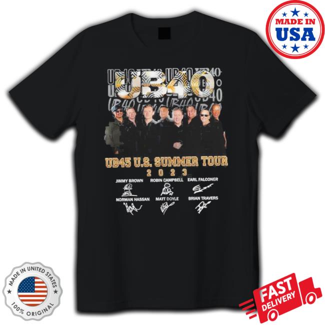 Official Ub45 Us Summer Tour 2023 Signatures shirt
