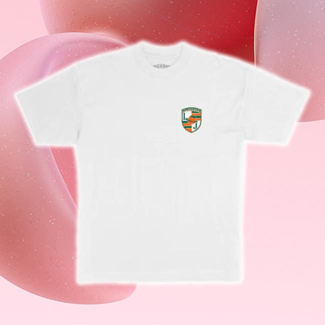 Original Larry June Merch Store Badge Sweater (White) Larry June Shop