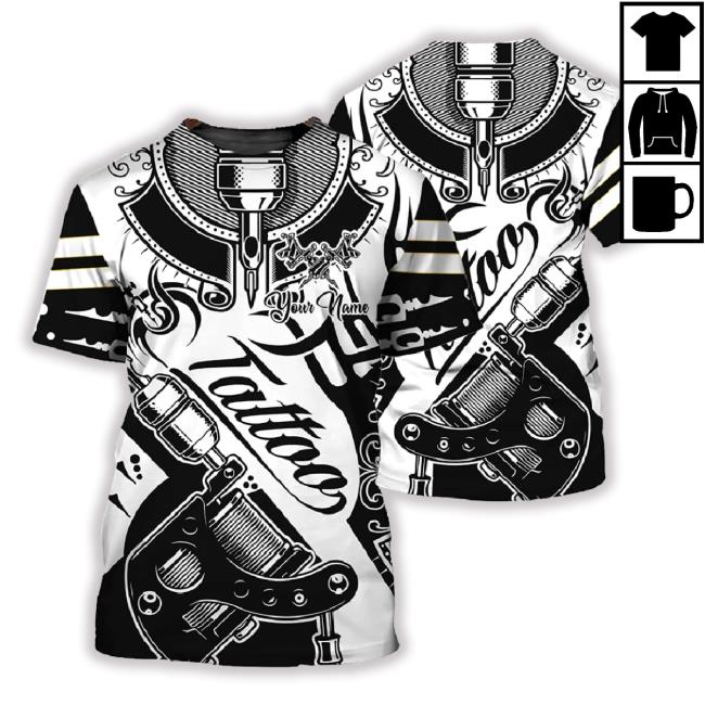 Tattoo Artist Personalized 3D Aop Shirt, Custom Name Tattoo Style 3D New Shirt Uniform Shirt For Tattoo Team