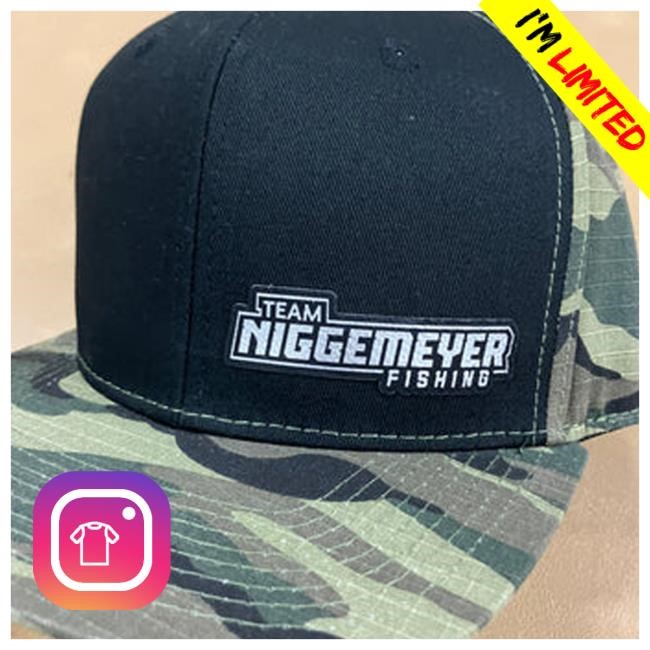 James Niggemeyer Official Merch Store Flat Bill Army Camo Patch Team Niggemeyer Fishing New Hat