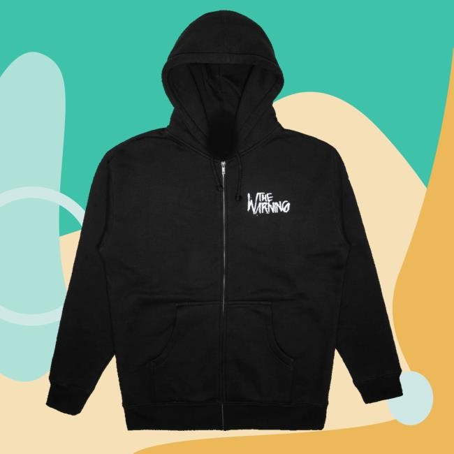 The Warning Band Merch Bolt Zip Up Hoodie