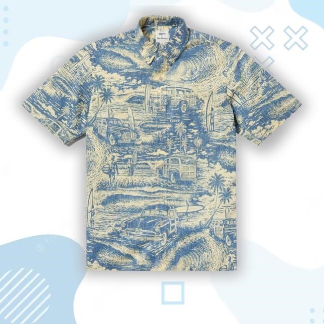 Reyn Spooner Woodies N Waves Button Down New Shirt