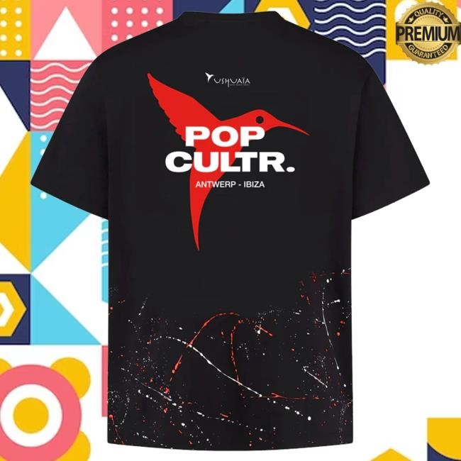 Pop Cultr Store Pop Cultr. X Ushuaïa Black Funny Shirt