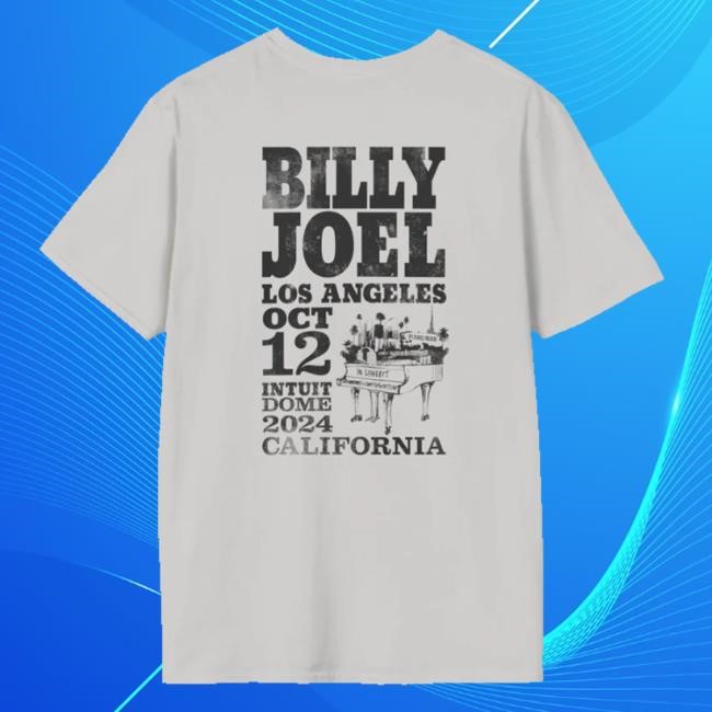 Official Billy Joel Shop Merch Billy Joel 10-12-24 Inglewood Los Angeles Event Shirts