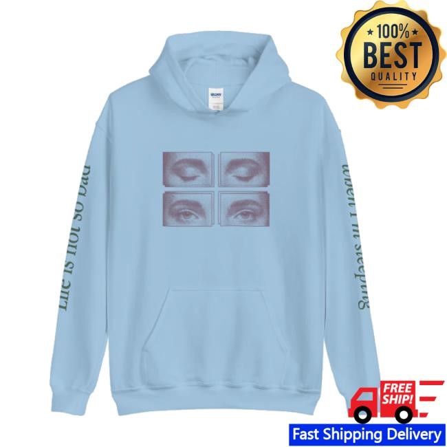 Official Sleeping' Light Blue Unisex Sweatshirt Alessiacara Shop Merch Store