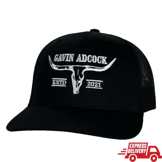 Original Gavinadcockmusic Merch Gavin Adcock Black Logo cap