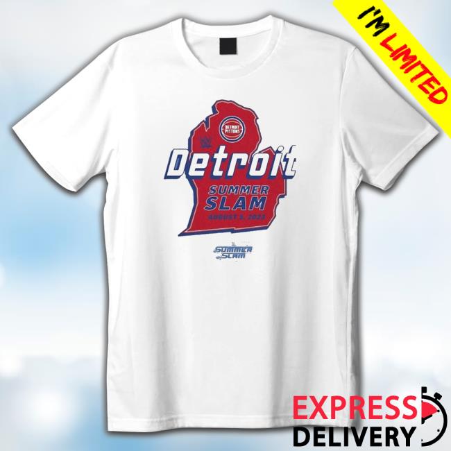 Official Sportiqe Summerslam 2023 X Detroit Pistons Shirt