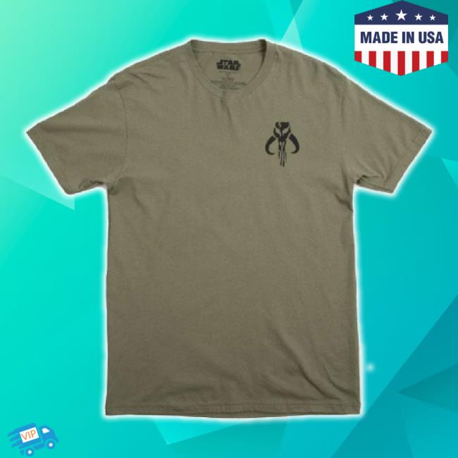 Original Heroes Villains Merch Store Star Wars Warriors Of Mandalore Olive T-Shirt Heroesvillains Shop