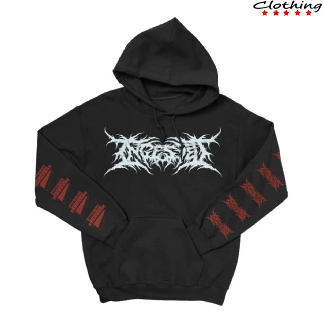 Original Indie Merch Store Ingested "The Tide Of Death And Fractured Dreams" Pullover Tee Indiemerchstore Shop