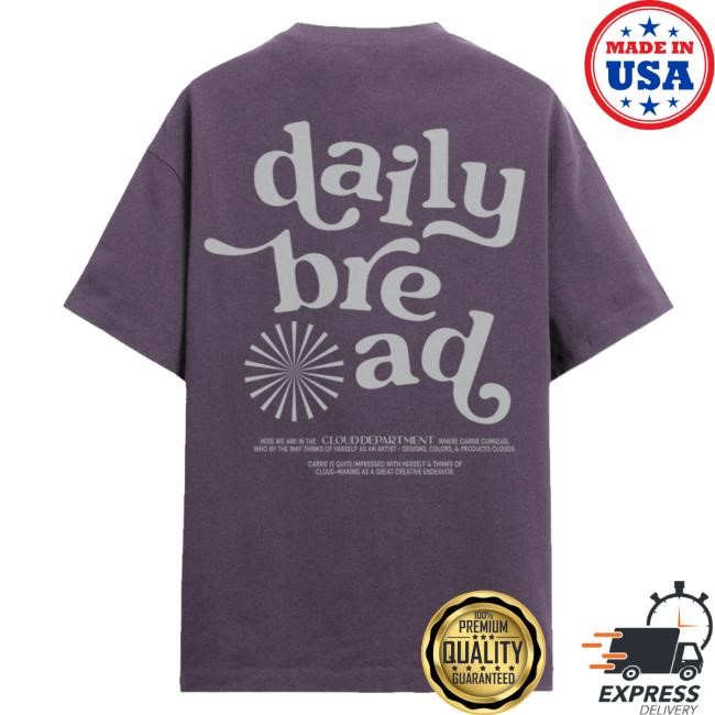 Official Daily Bread Official Merch Cloud Dept Tee (Wine) Shirts