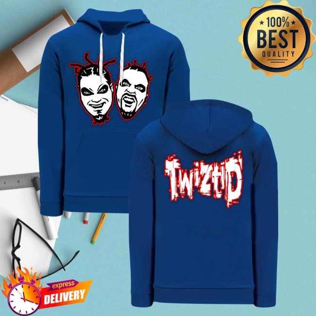 Mne Store Twiztid Freek Show Faces Embroidered Jersey Style Hoodie