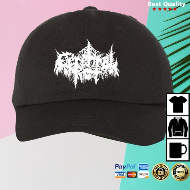 Pyre Press Merch Cerebral Rot Logo Black Dad Hat